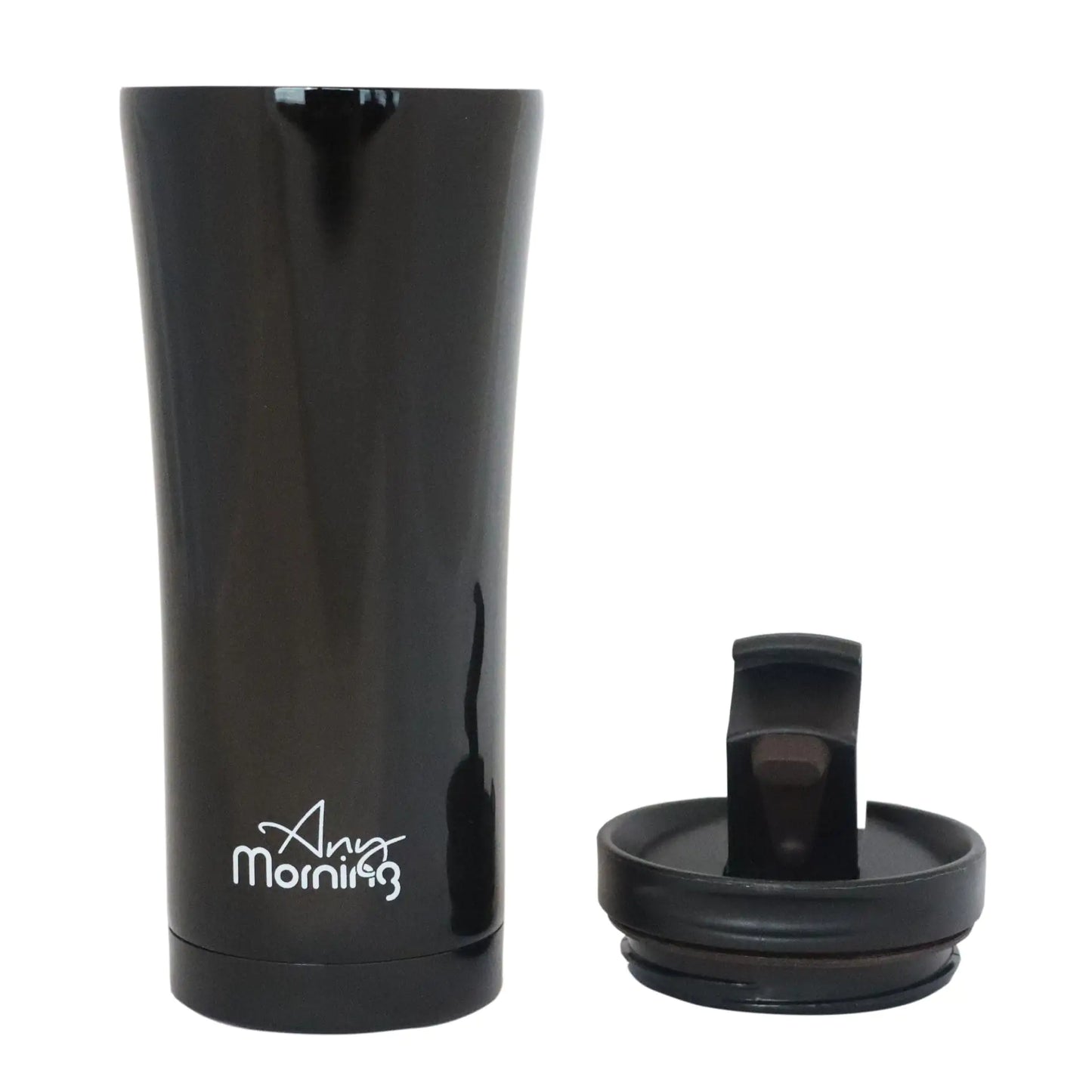 N'importe quel matin SI231905 Tasse de voyage, 15 oz, noir