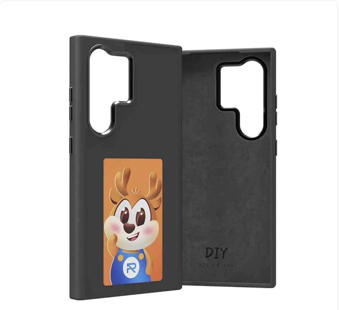 Coque de téléphone à induction sans charge NFC à écran d'encre