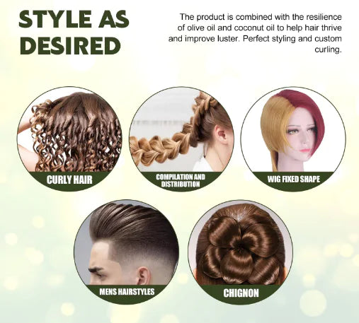 Mousse Curly Boost : Réparation des frisottis nourrissante et spray hydratant pour les cheveux"