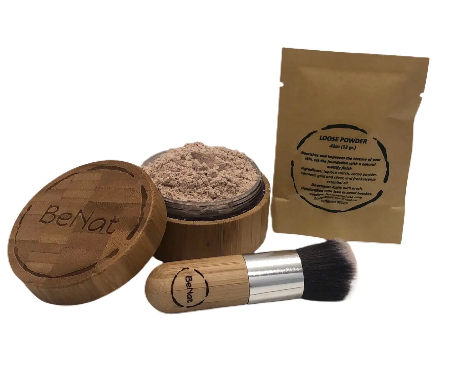 Ensemble de poudres en vrac translucides