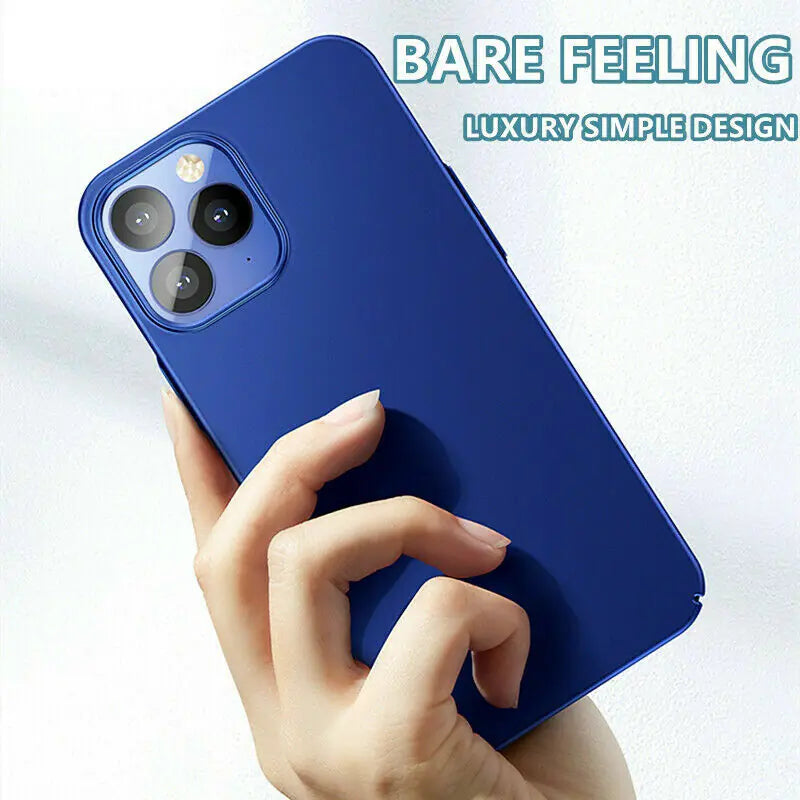 Pour iPhone 11 12 Pro Max Mini Ultra Thin Case Matte Hard Shockproof Slim Cover
