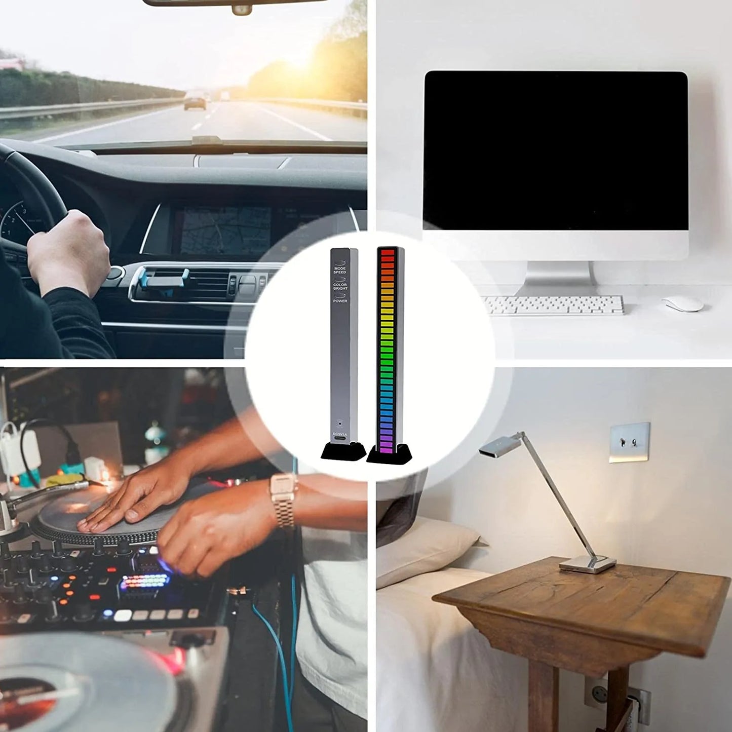 Lumière LED de contrôle du son de la musique