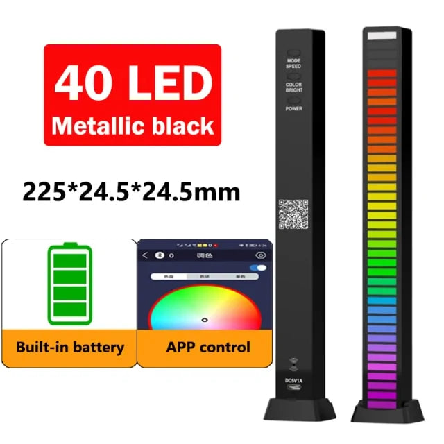 Lumière LED de contrôle du son de la musique