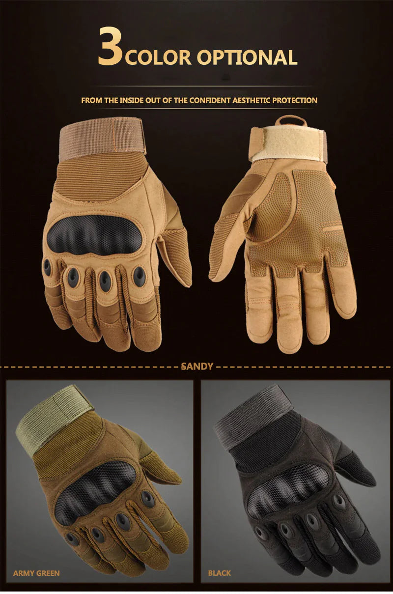 Tactique Moto Motocross Gants à doigts complets Moto Équitation Racing Mittens
