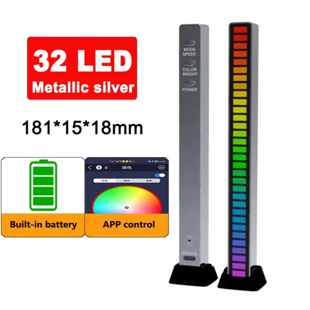 Lumière LED de contrôle du son de la musique