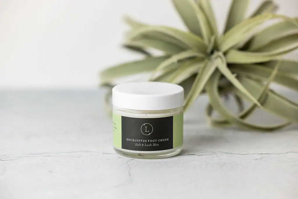 Crème pour les pieds au beurre de karité d'eucalyptus