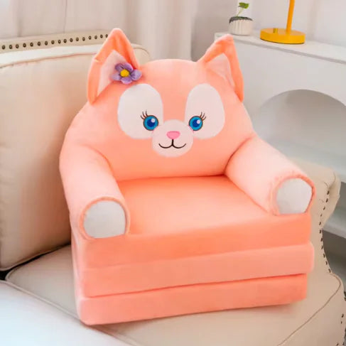 Canapé-lit d'animaux en peluche doux