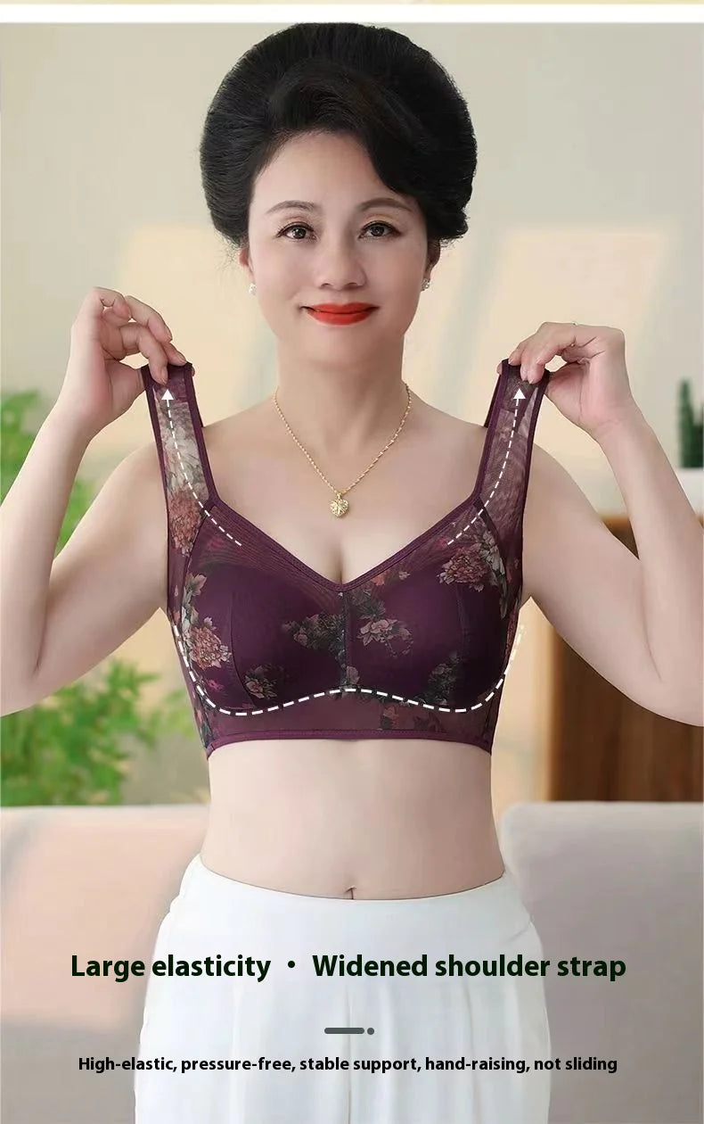 Soutien-gorge confort sans fil Floral Breeze : élégance sans effort et soutien toute la journée
