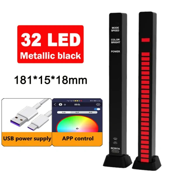 Lumière LED de contrôle du son de la musique