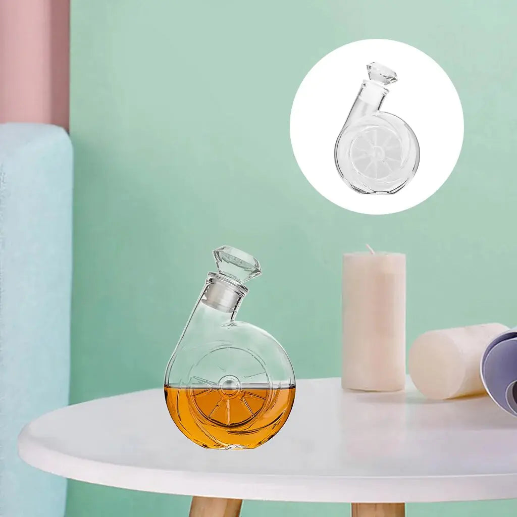 Carafe à vin en forme de souffleuse rétro