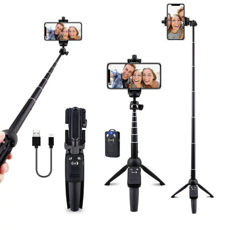Selfie Stick Trépied 40" Bluetooth Remote Portable pour iPhone et téléphones Android