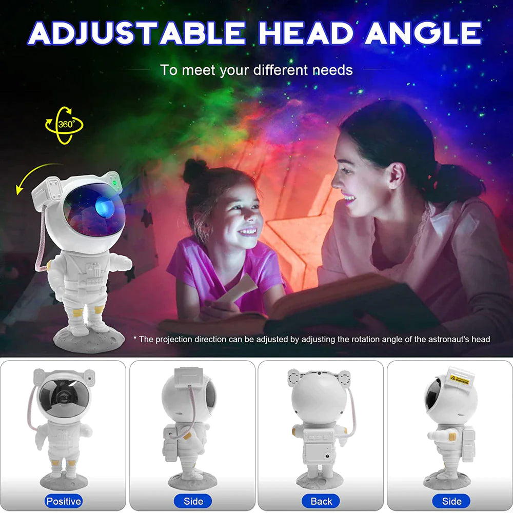 Projecteur d'astronaute Galaxy Starry Sky Night Light Ocean Star LED Lamp Remote
