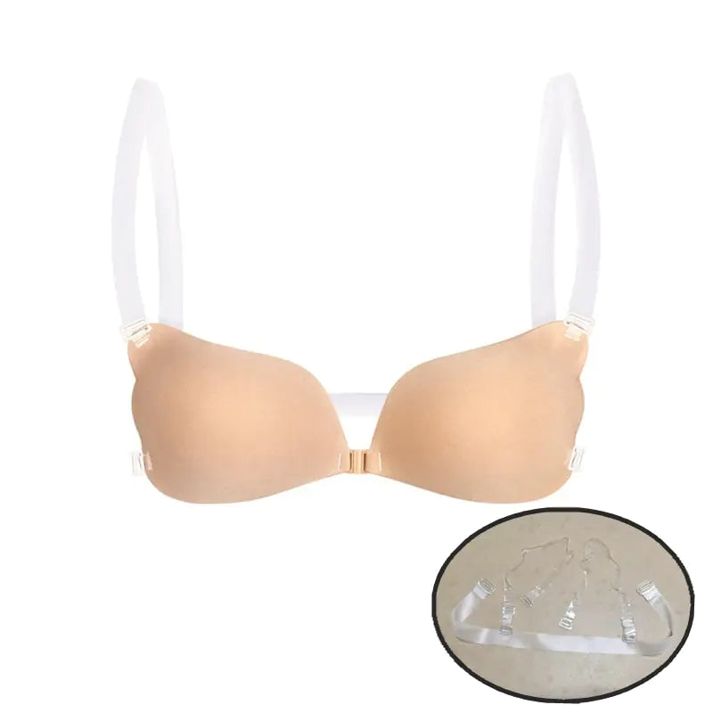 Soutien-gorge en silicone push-up invisible