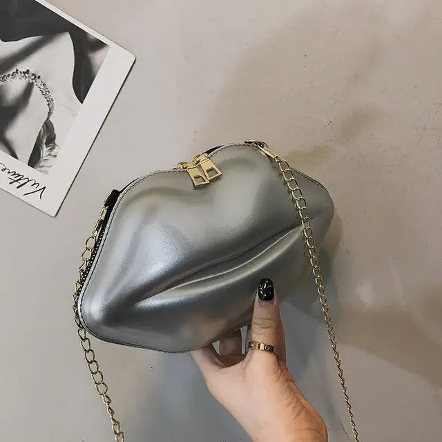 Mini sacs pour femmes 2023 New Fashion All-match Women's Shoulder Bag PU Solid Color Zipper Crossbody Patent Leather Lip Chain Bag