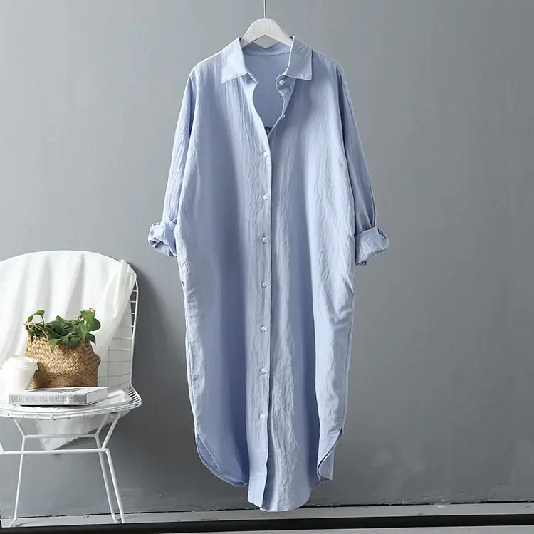 Robe chemise surdimensionnée
