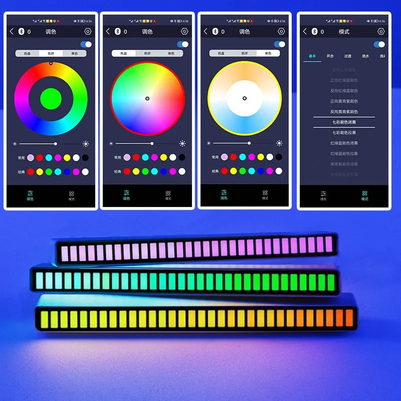 Lumière LED de contrôle du son de la musique