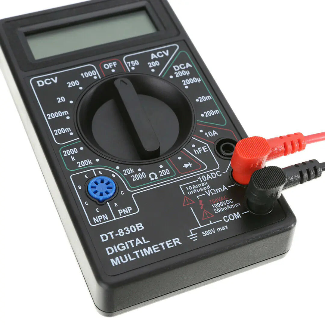 Multimètre numérique 7 Fn AC DC Voltage Volt 10 Amp Current Resistance Ohm Meter