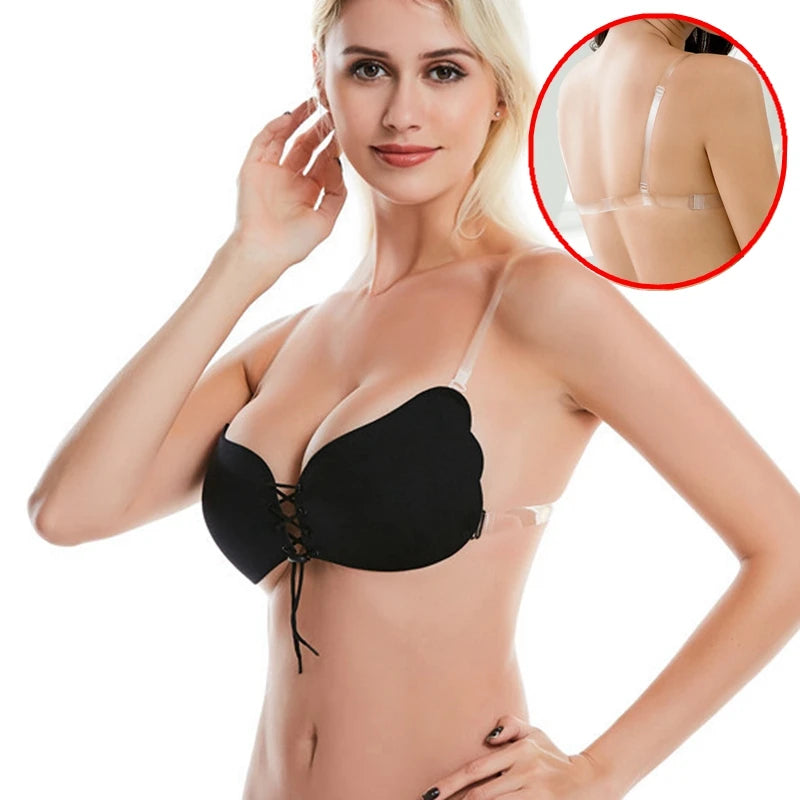 Soutien-gorge en silicone push-up invisible