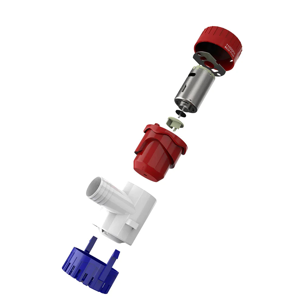 1100GPH 12V Pompe à eau de puisard de cille submersible marine électrique pour tuyau de bateau 3/4"