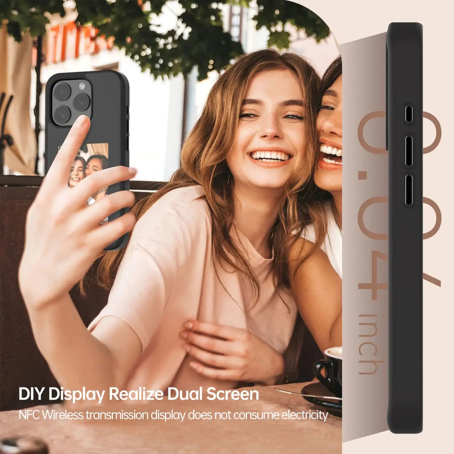 Coque de téléphone à projection d'écran