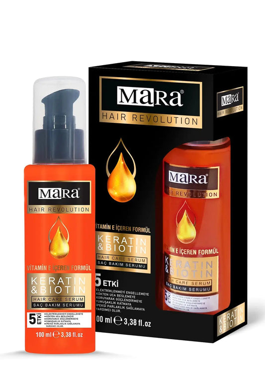 Sérum de soins capillaires Mara Kératine et biotine 100 Ml