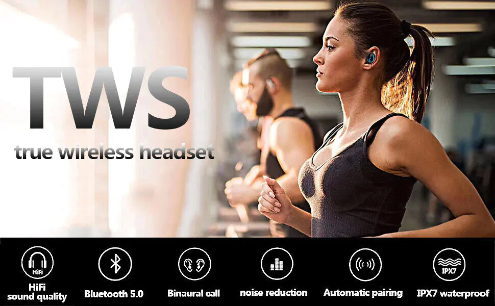 Casque Bluetooth 5.1 Écouteurs sans fil TWS Mini écouteurs Écouteurs stéréo IPX7