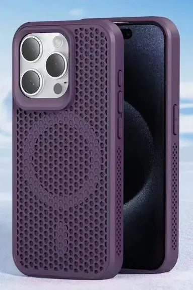 Coque de refroidissement en maille mate ultra-mince pour iPhone - Dissipation de la chaleur et design respirant