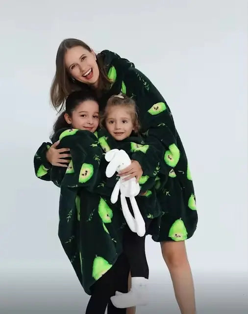 Sweat à capuche en velours surdimensionné en peluche