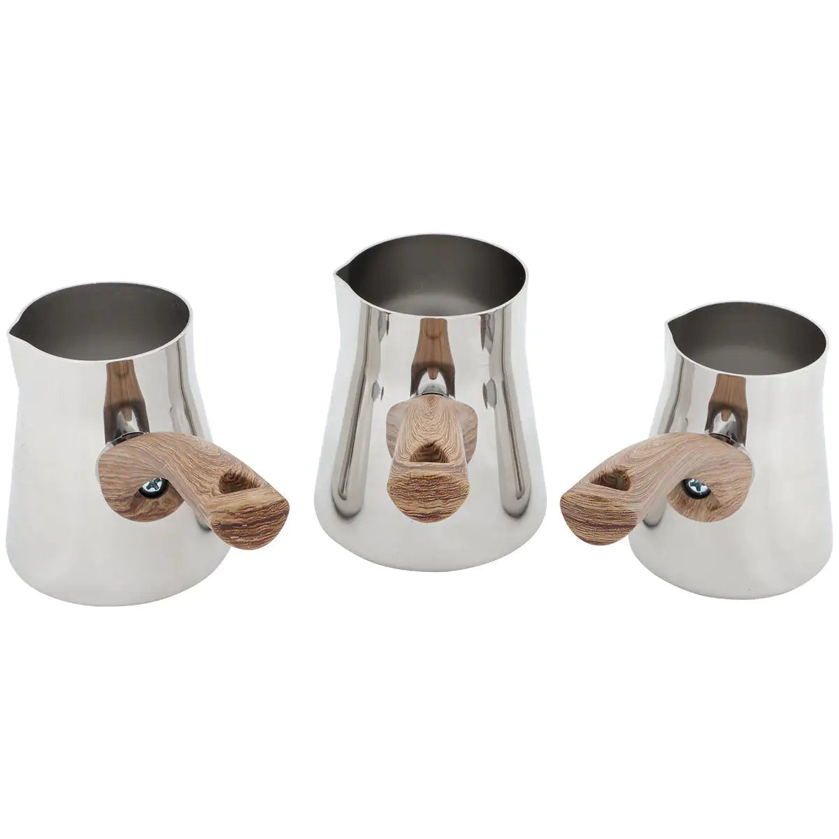 Serenk Définition Ensemble de cafetière en acier inoxydable de 4 pièces avec support
