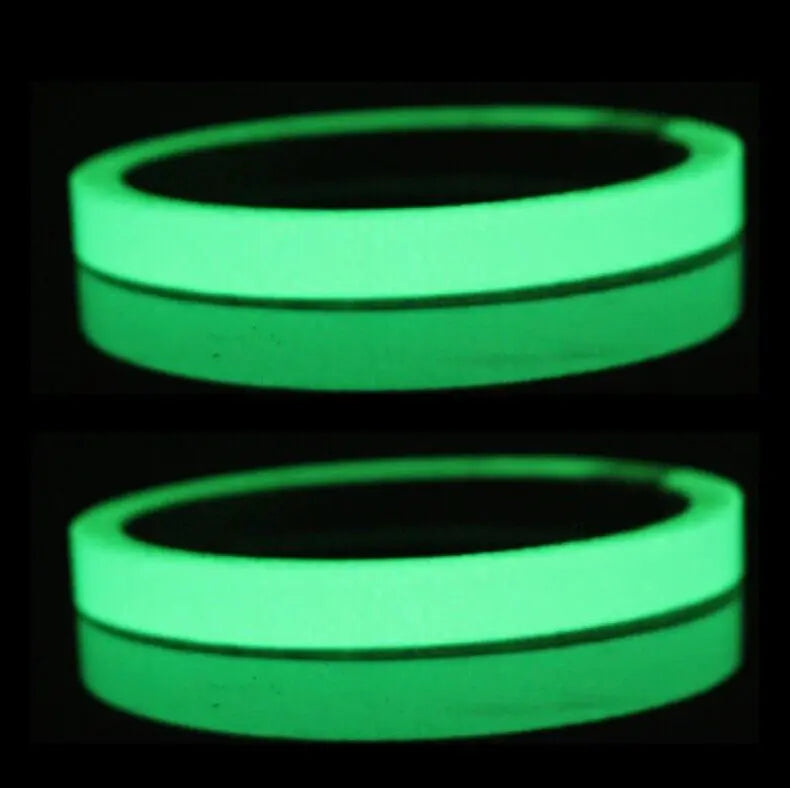 2PC Ruban lumineux Auto-adhésif Glow In The Dark Autocollant mural Lumière fluorescente