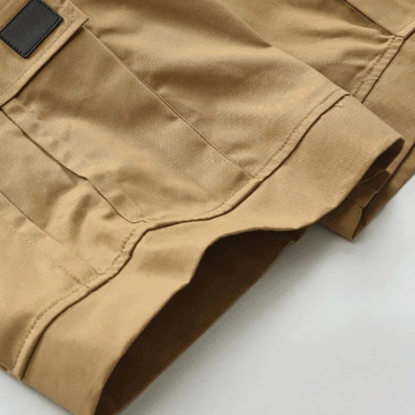 Hommes Casual Chino Cargo Shorts Taille élastique Cordon de serrage 6 poches Pantalon d'été