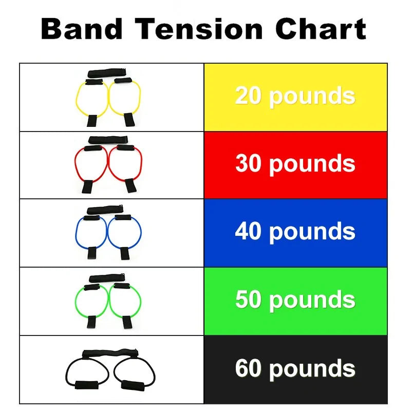 Ensemble de bandes de butin de fitness réglables avec bandes de résistance et ceinture