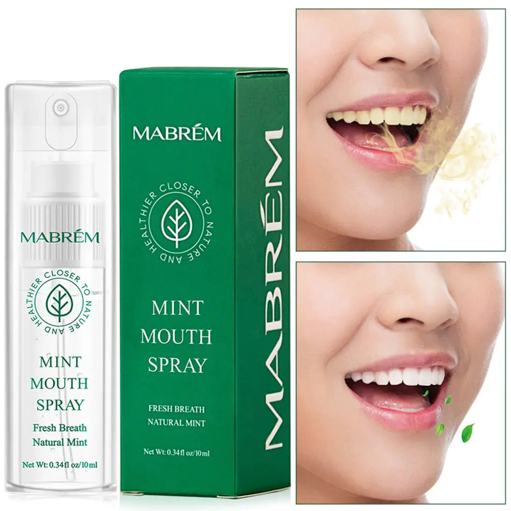 Spray oral à la menthe naturelle : Rafraîchit l'haleine