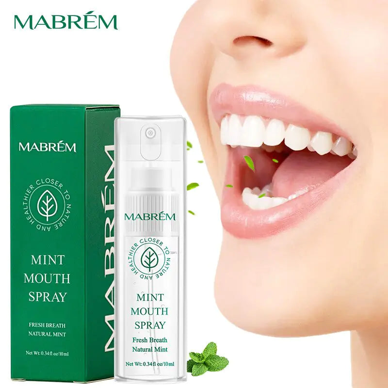 Spray oral à la menthe naturelle : Rafraîchit l'haleine