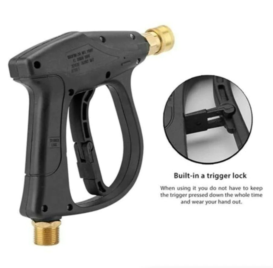 1/4" Pistolet à lave-glace haute pression 4000 PSI Car Wash Foam Spray Baguette courte avec buse