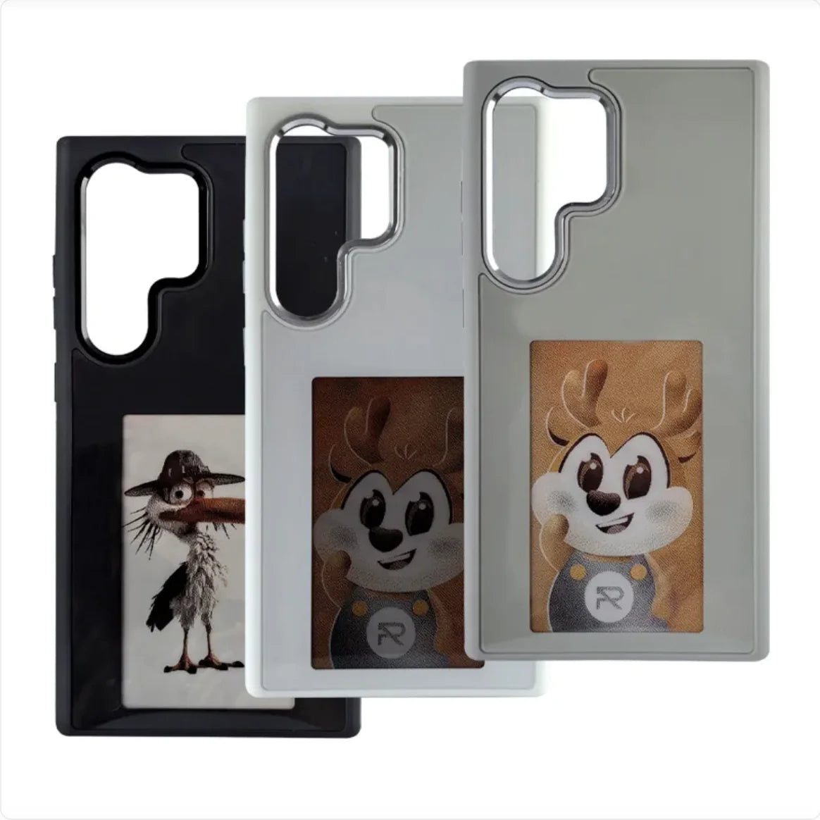 Coque de téléphone à induction sans charge NFC à écran d'encre