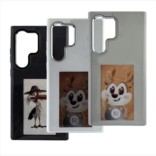 Coque de téléphone à induction sans charge NFC à écran d'encre