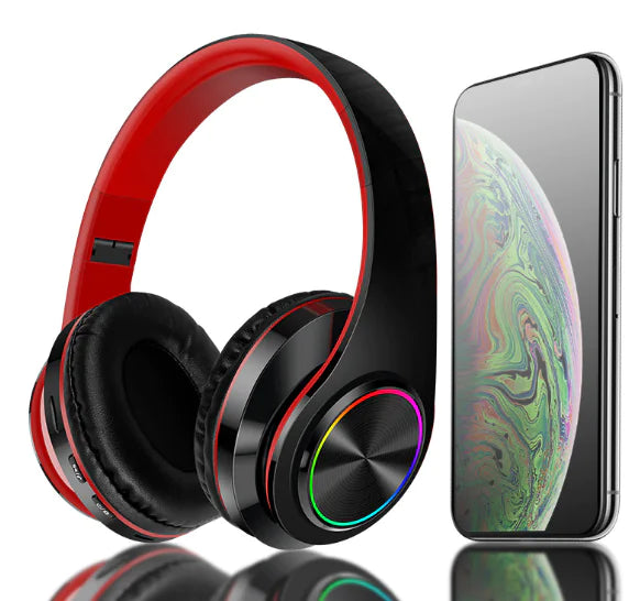 Casque Bluetooth sans fil Super Bass Écouteurs stéréo pliables Casques Micro