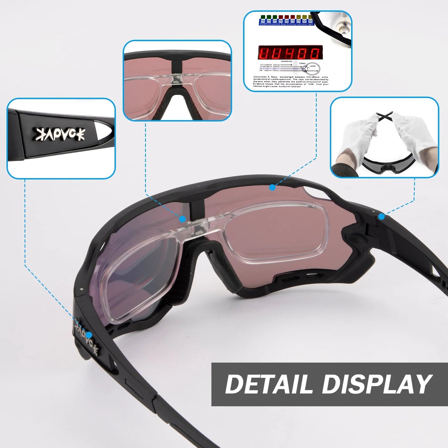 Lunettes de cyclisme polarisées