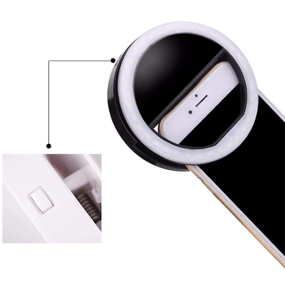 Lumière d'anneau de selfie LED portable