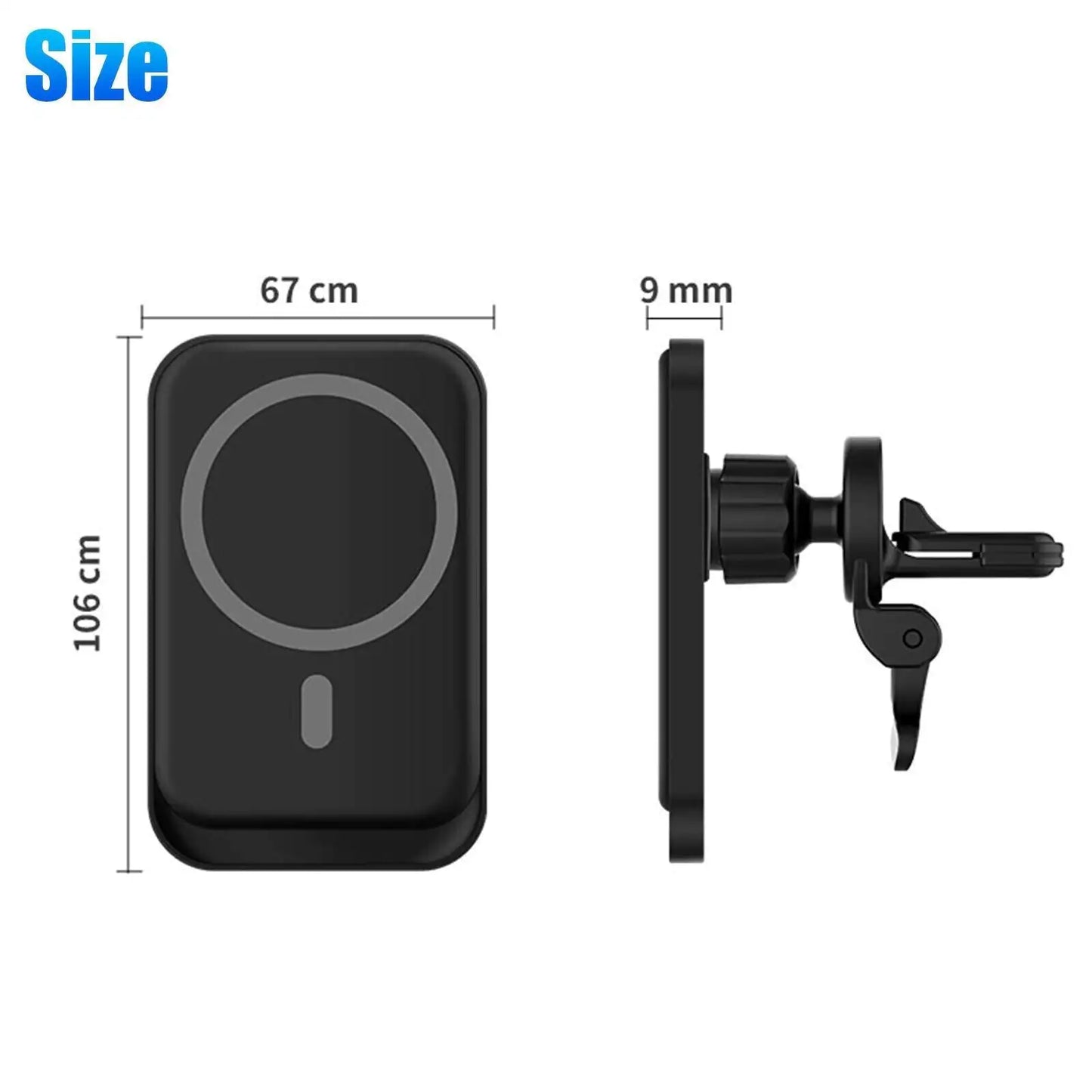 Support de montage de voiture pour chargeur sans fil magnétique pour iPhone 12 13 14 Pro Max MagSafe