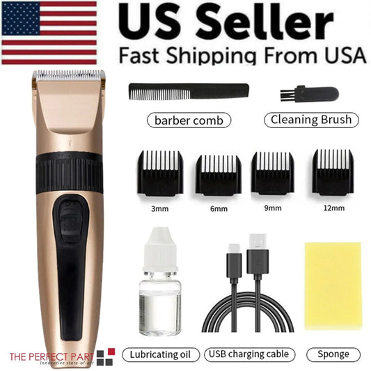 Tondeuses à cheveux professionnelles Trimmer Mens Barber Hair Cutting Kit Machine sans fil