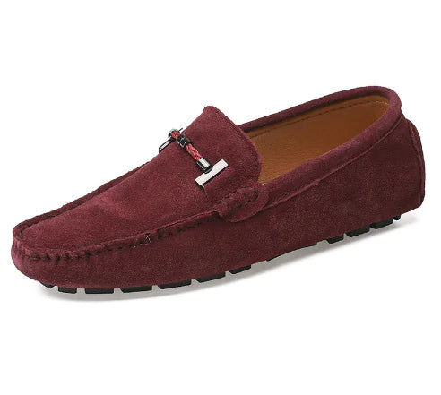 Aménatez votre style avec de luxueuses chaussures pour hommes en daim de vachette véritable !