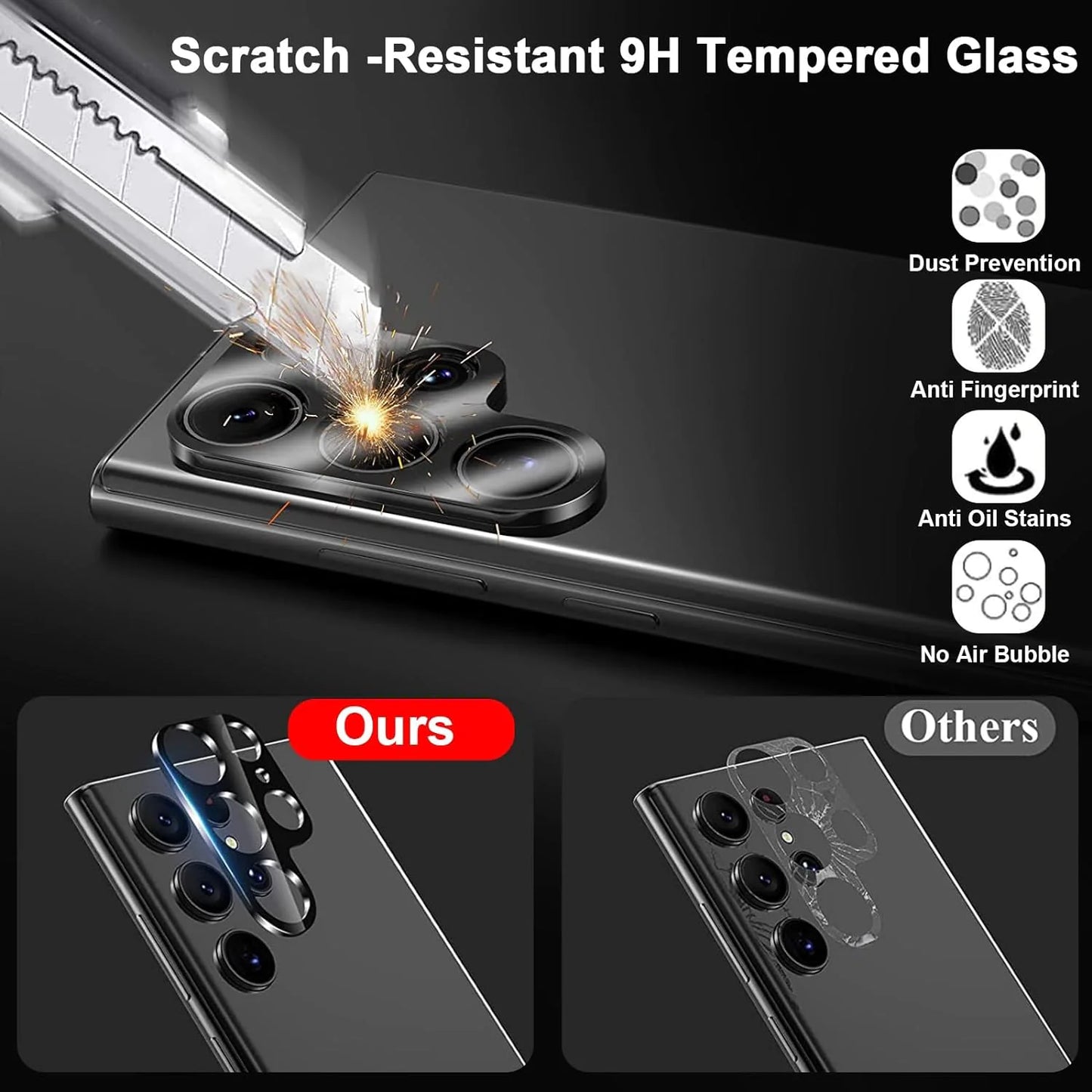 Protecteur D'écran En Verre Trempé Lens Hydrogel Pour Samsung S23 S22 Ultra Plus USA