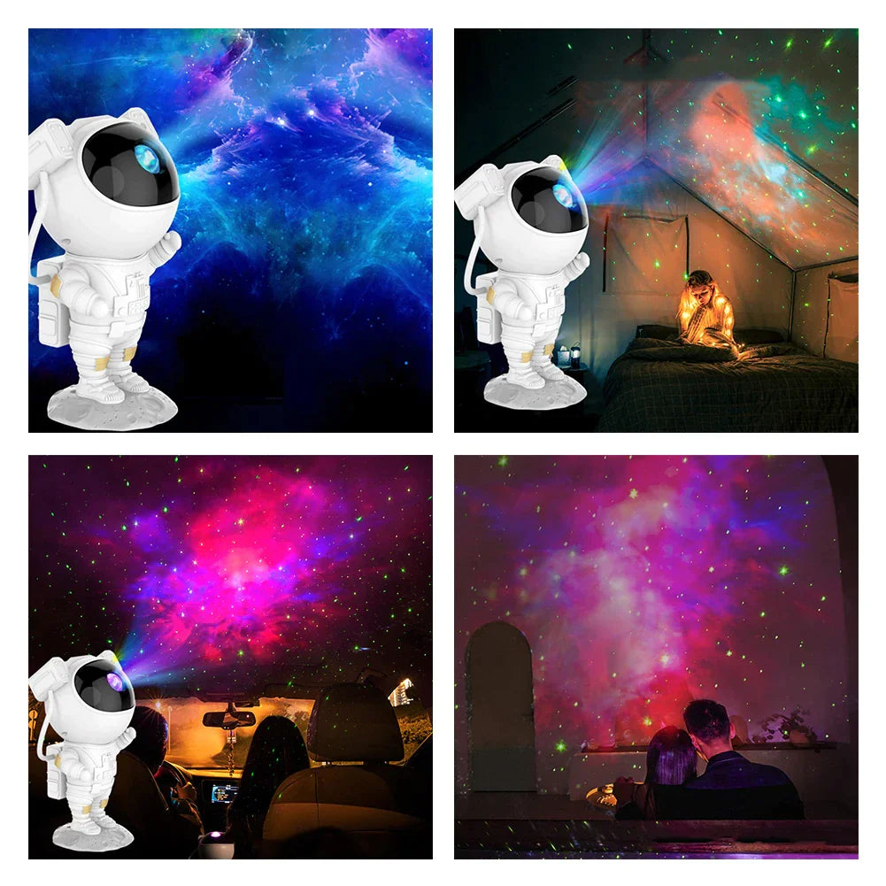 Projecteur d'astronaute Galaxy Starry Sky Night Light Ocean Star LED Lamp Remote