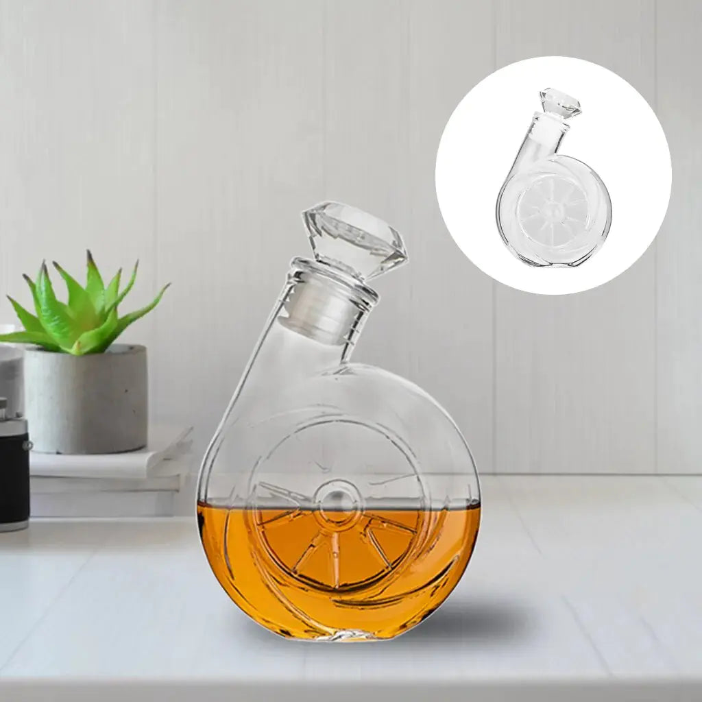Carafe à vin en forme de souffleuse rétro