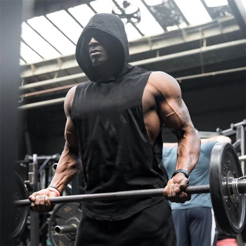 Débardeur à capuche de gym