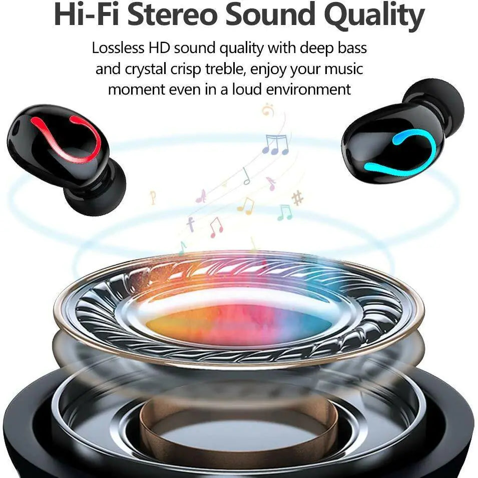 Casque Bluetooth 5.1 Écouteurs sans fil TWS Mini écouteurs Écouteurs stéréo IPX7
