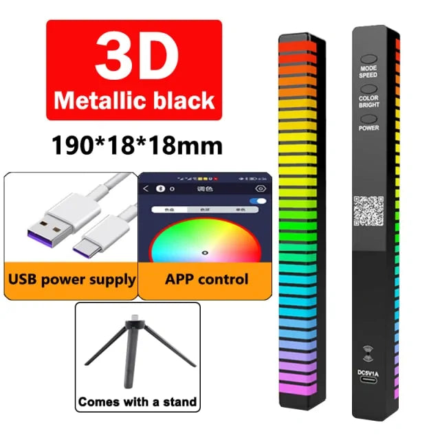 Lumière LED de contrôle du son de la musique