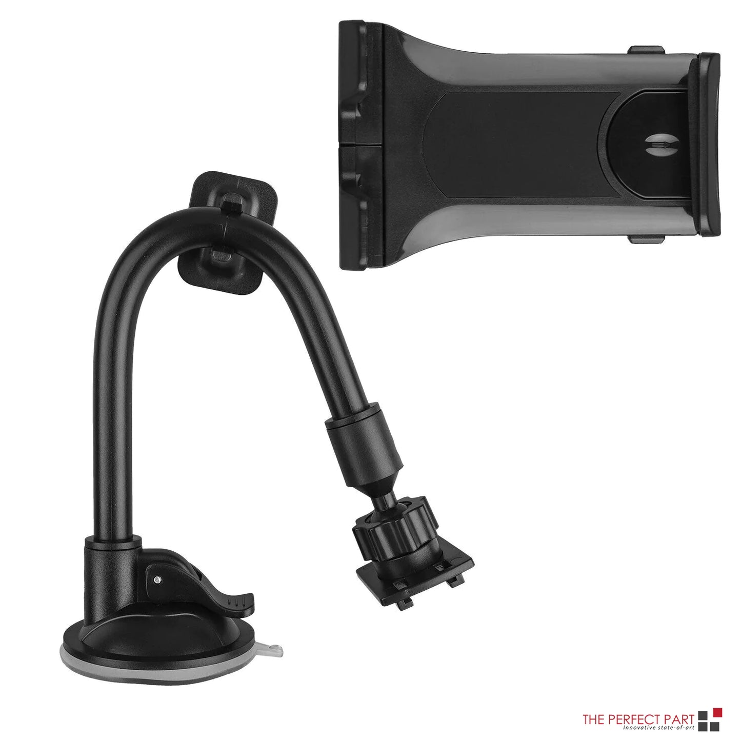 Support de pare-brise de voiture universel à 360° Support de bureau pour téléphone portable Tablette iPad GPS